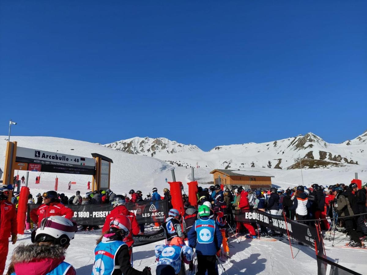 Appartement Arc 1950 M, Ski Au Pied, Piscine Exterieure Chauffee, Remontees Mecaniques A 100M, Sauna Et Salle De Sports Les Arcs  Luaran gambar